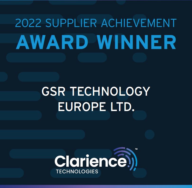 Gsr Technology Europe Ltd Receives Top Honours From Clarience 